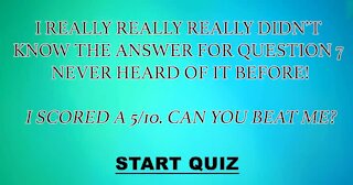 General Knowledge test