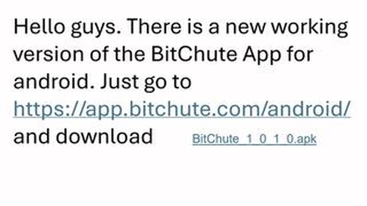 New Working Version of BitChute App for Android Version 1.0.1.0