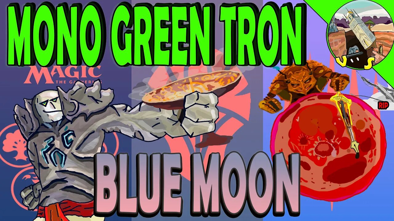 Mono Green Tron VS Blue Moon｜Rematch Against The Pensword ｜Magic The Gathering Online Modern League Match