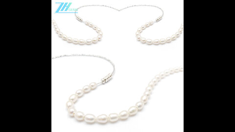 Pearls Necklace men Sterling Silver 925 handmade Jewelry Natural freshwater Luxury07