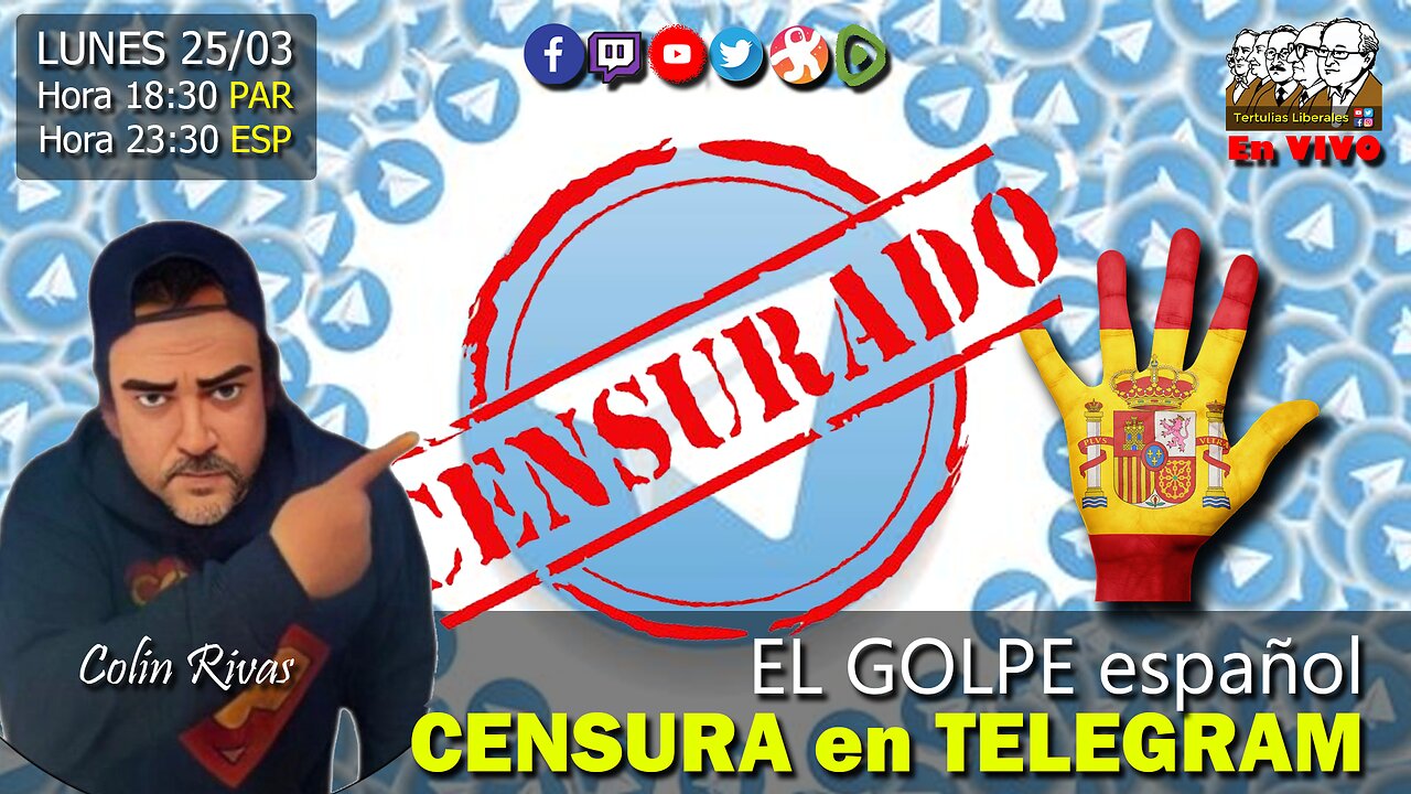 CENSURA en TELEGRAM: Con COLIN RIVAS