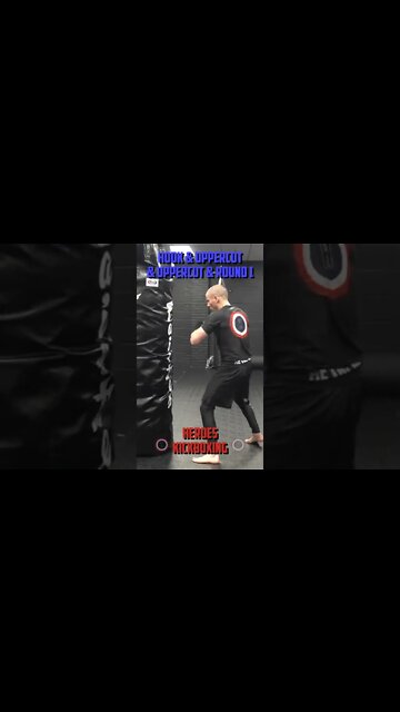 Heroes Training Center | Kickboxing "How To Double Up" Hook & Uppercut & Uppercut & Round 1 #Shorts