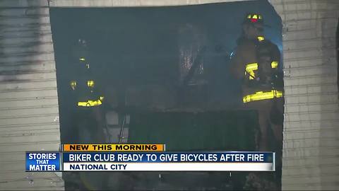 Biker club ready to give bicycles after fire