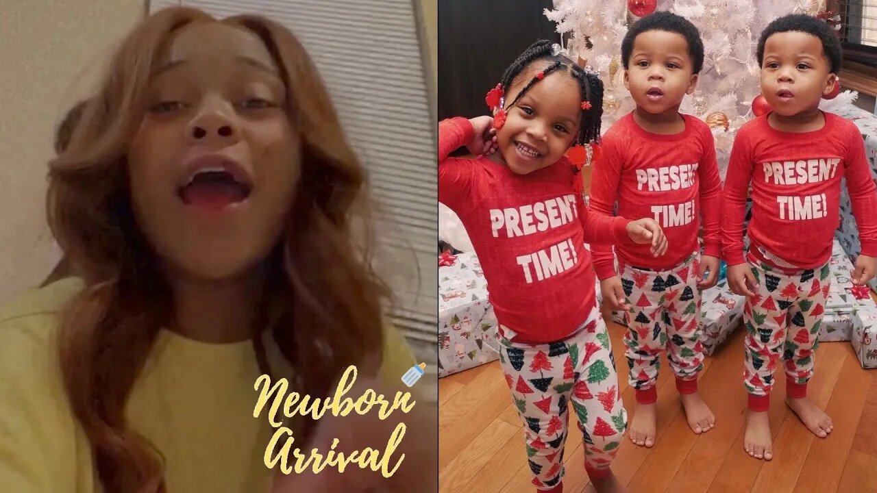 600Breezy & Queen Key's Triplets Find Out Mommy Has Popsicles! 🍦