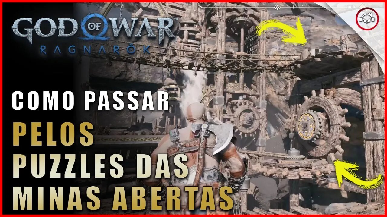 God of war Ragnarok, Como passar pelos puzzles das Minas abertas de Jarnsmida | Super dica