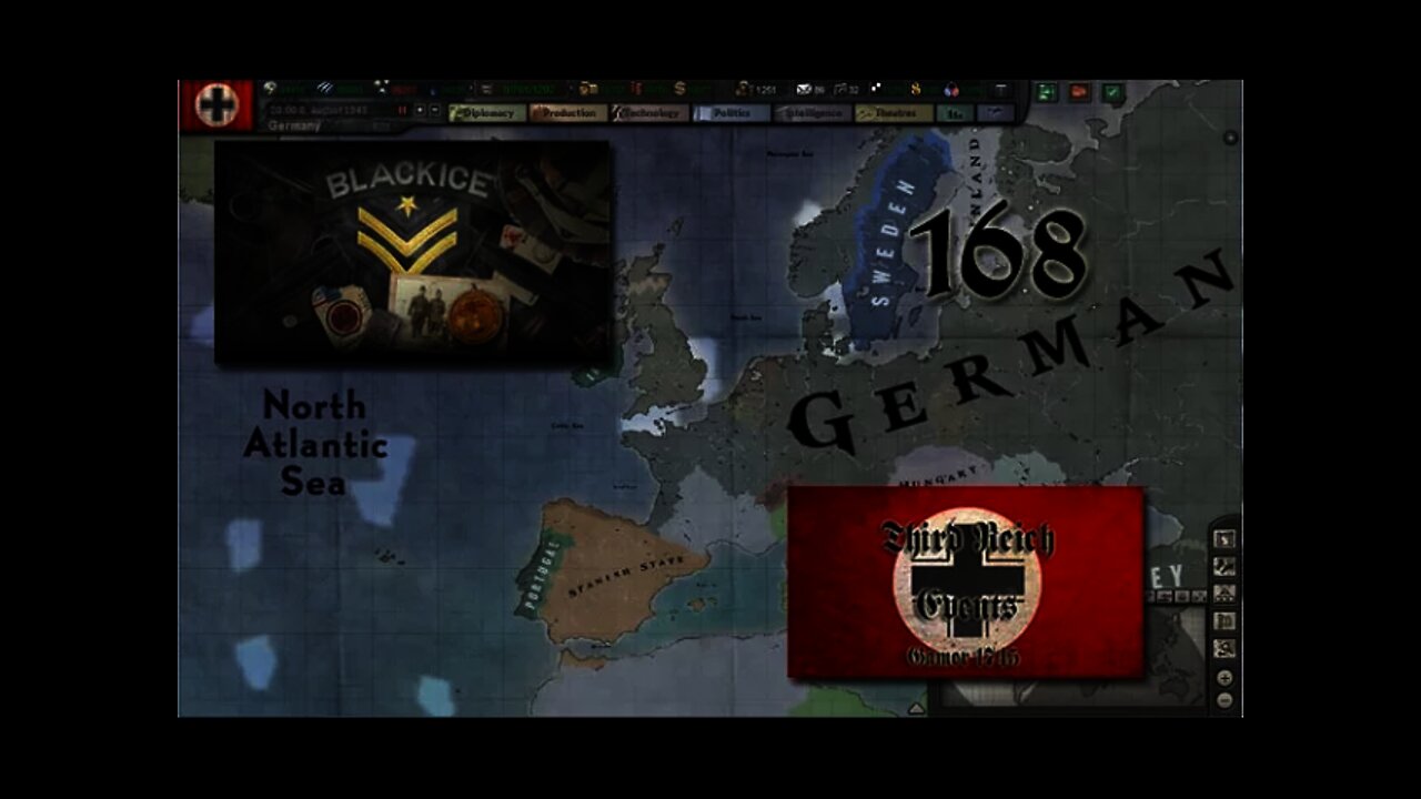 Let's Play Hearts of Iron 3: Black ICE 8 w/TRE - 168 (Germany)