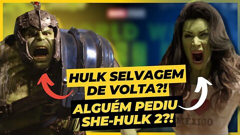 VAZOU! NOVO FILME GUERRA MUNDIAL HULK, SHE-HULK NOVA TEMPORADA E MAIS! FUTURO DO UCM REVELADO!