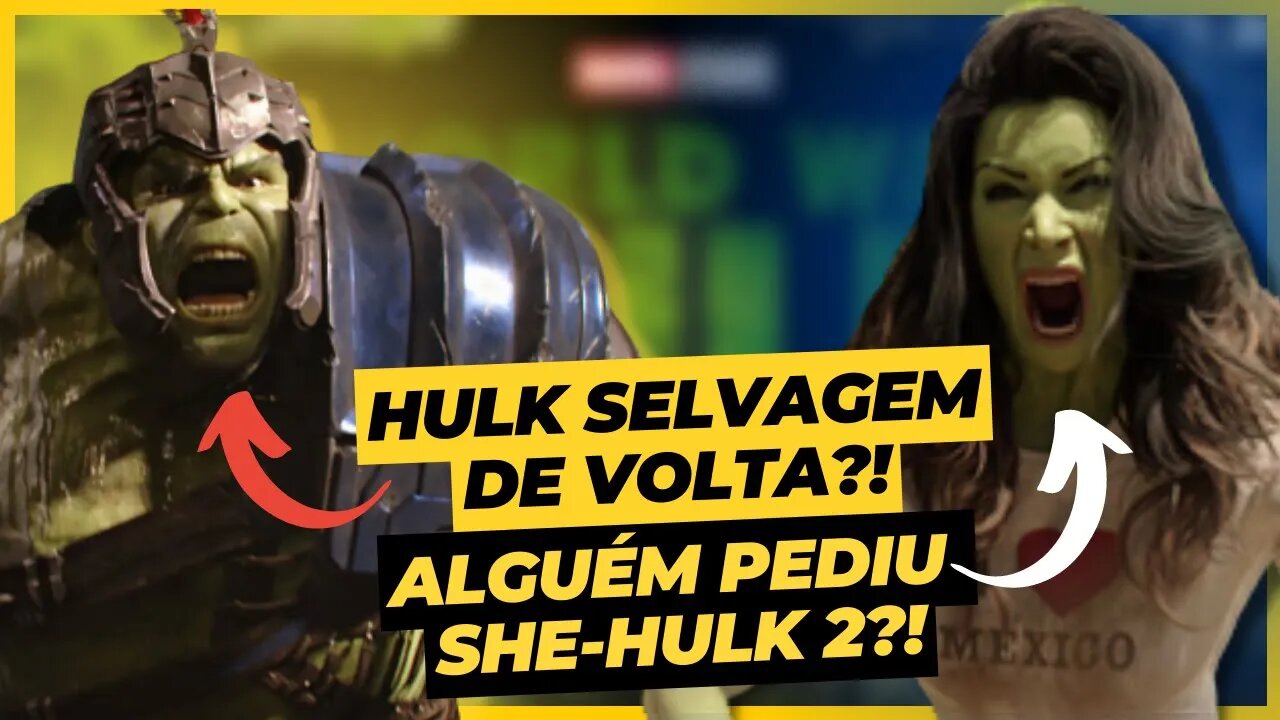 VAZOU! NOVO FILME GUERRA MUNDIAL HULK, SHE-HULK NOVA TEMPORADA E MAIS! FUTURO DO UCM REVELADO!