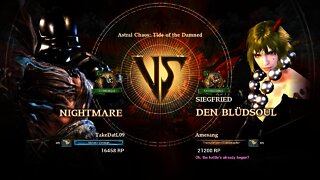 Nightmare (TakeDatL09) VS Den Blüdsoul (Amesang) (SoulCalibur™ VI: Online)