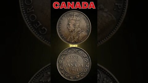 Canada 1 Cent 1911.#shorts #coinnotesz