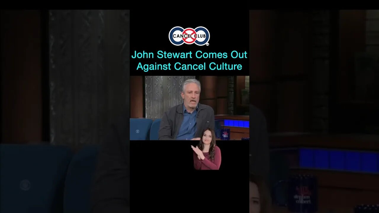 Jon Stewart Calls Out Cancel Culture