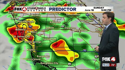 Forecast: Father's Day will be much like Saturday with afternoon and evening storms