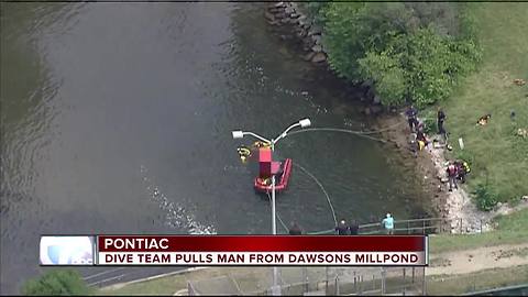 Man recovered from Dawsons Millpond in Pontiac