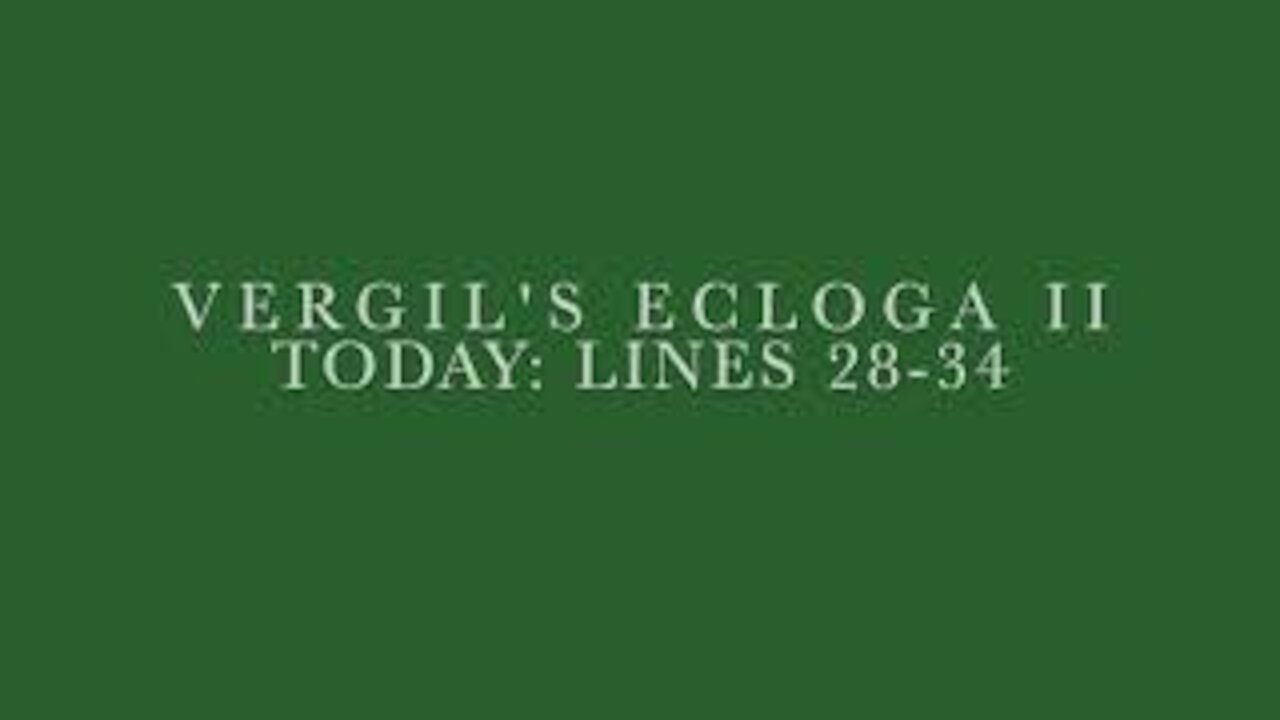 Vergil Ecloga II Lines 28–34