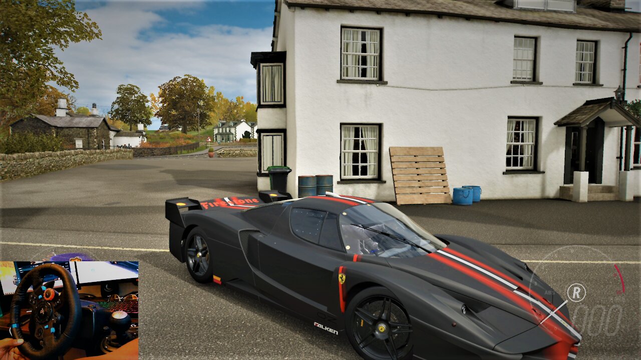 FXX 2005 Ferrari Engine braking Forza Horizon 4 ( Logitech G29 )