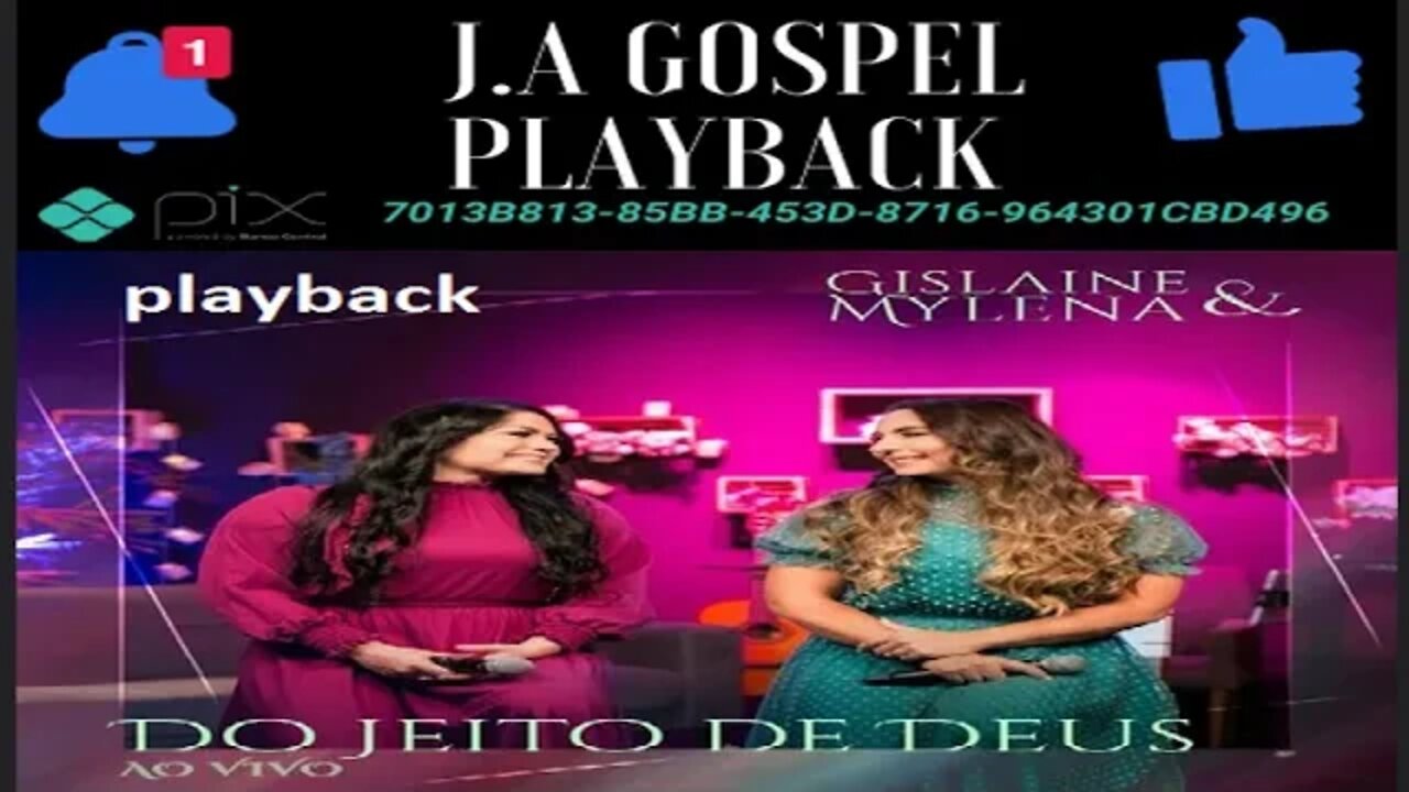 Gislaine e Mylena Do Jeito de Deus Ao Vivo play back