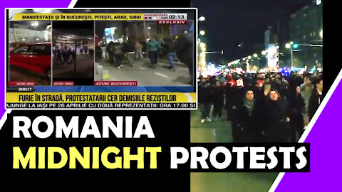 ROMANIA MIDNIGHT PROTESTS Wake Up The People Hugo Talks #lockdown