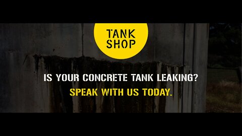 Poowong North - leaking concrete water tank repair process -