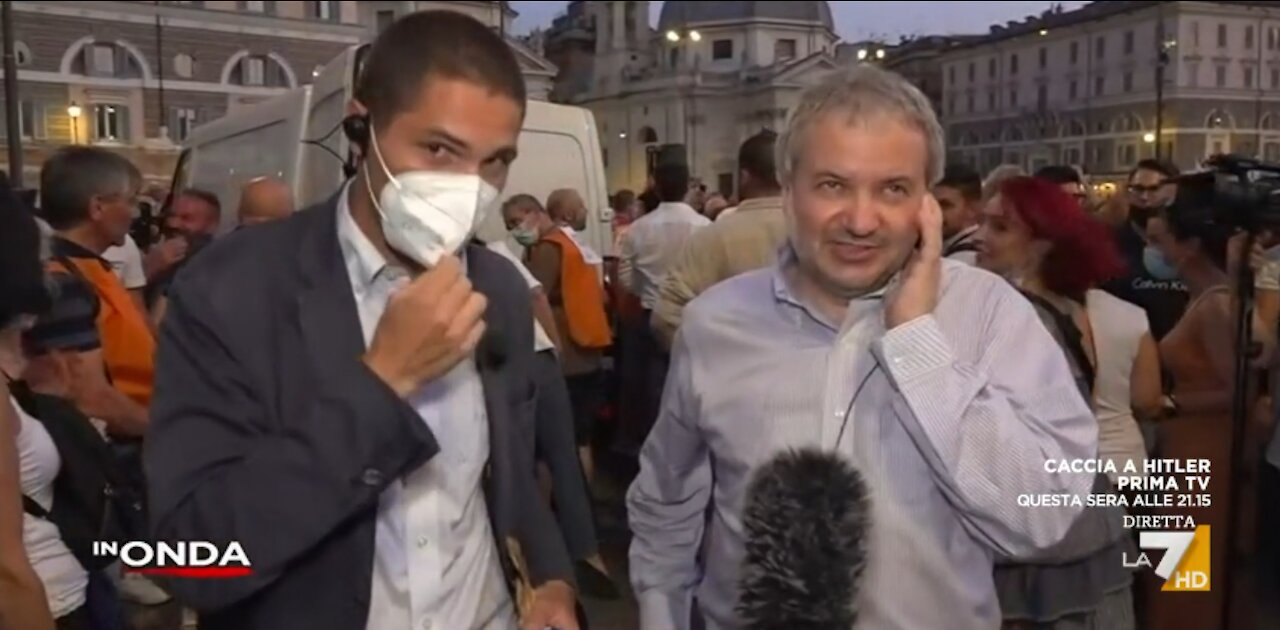 Claudio Borghi Aquilini Alla Manifestazione No GreenPass #manif28luglio