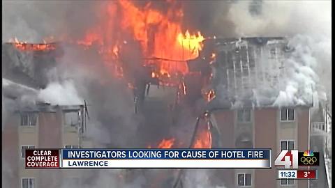 Investigators look for cause of hotel fire