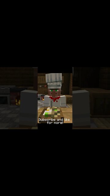 Minecraft villager makes ramen!