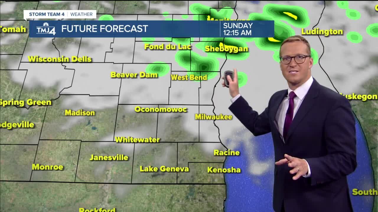 Warm, humid Thursday with stray showers possible