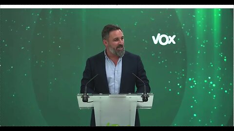 SANTIAGO ABASCAL HABLA LOGRO DEL TRIUNFO DE VOX EN LOS COMICIOS DE HOY EN ESPAÑA