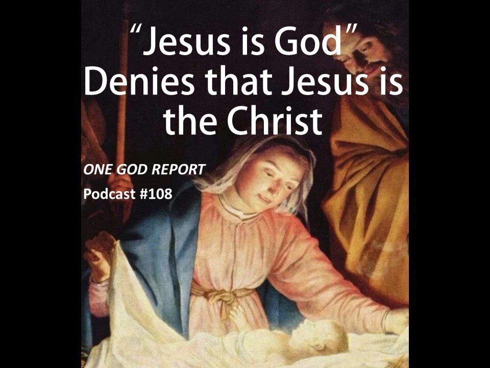 "Jesus is God" Denies that Jesus is the Christ #incarnation