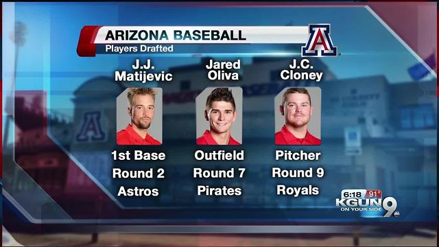 Oliva and Cloney join Matijevic in MLB Draft