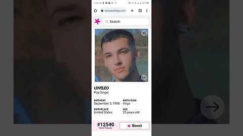 HAPPY 25 BIRTHDAY LOVELEO Pop Singer