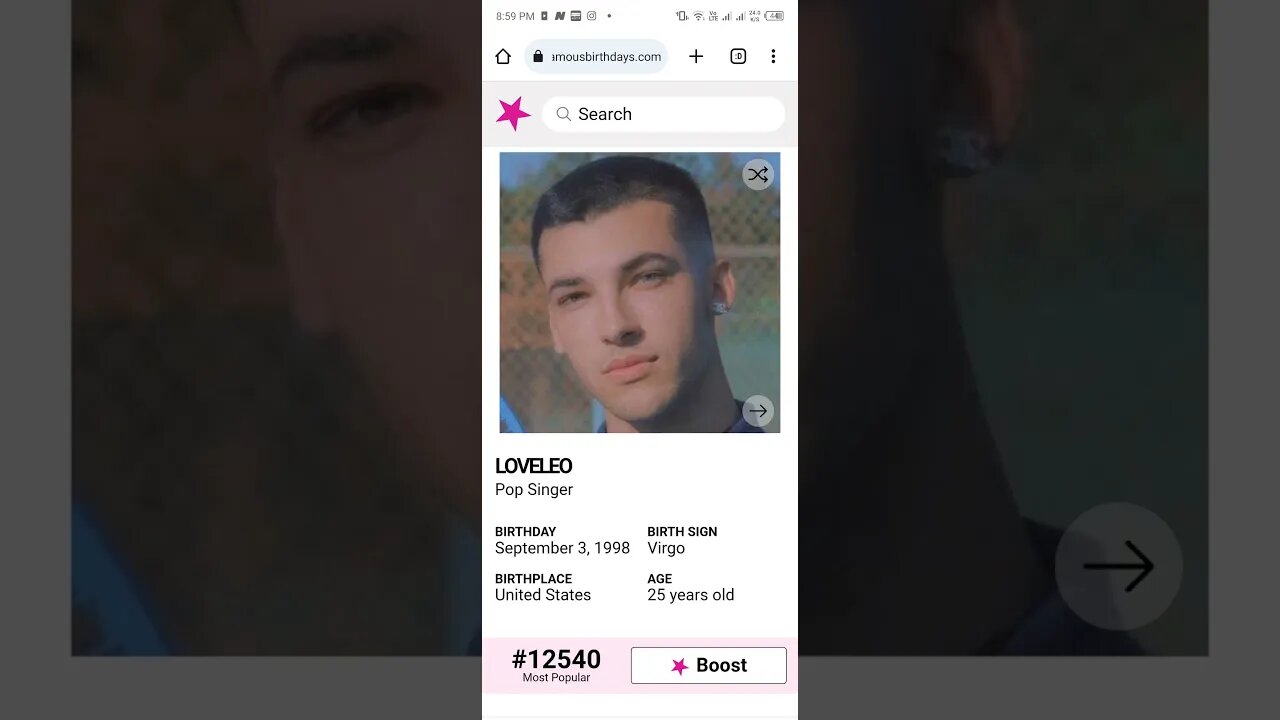 HAPPY 25 BIRTHDAY LOVELEO Pop Singer