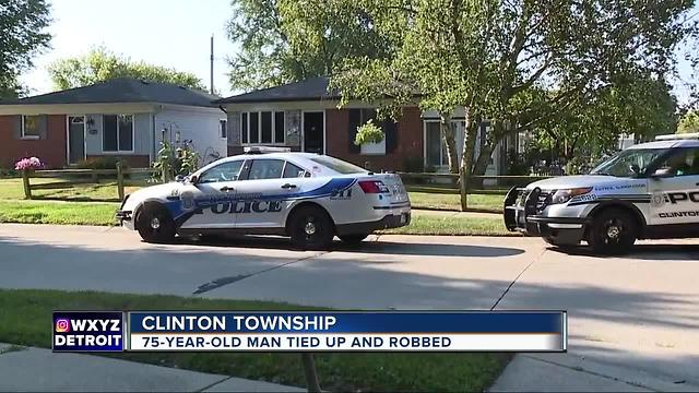 75-year-old Clinton Township man tied up and robbed