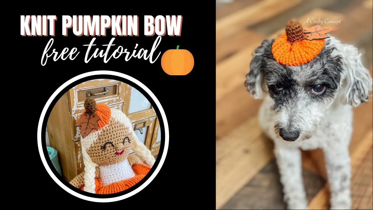 Easy Knitting Machine Pumpkin Bow