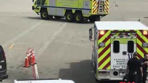 Southwest flight to Newark with busted window makes emergency landing in Cleveland.