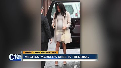 Why is Meghan Markle's knee trending?