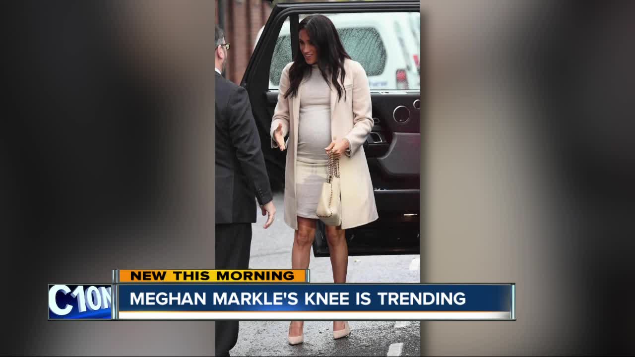 Why is Meghan Markle's knee trending?