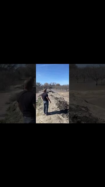 "I have never seen this type of flood control measure before!