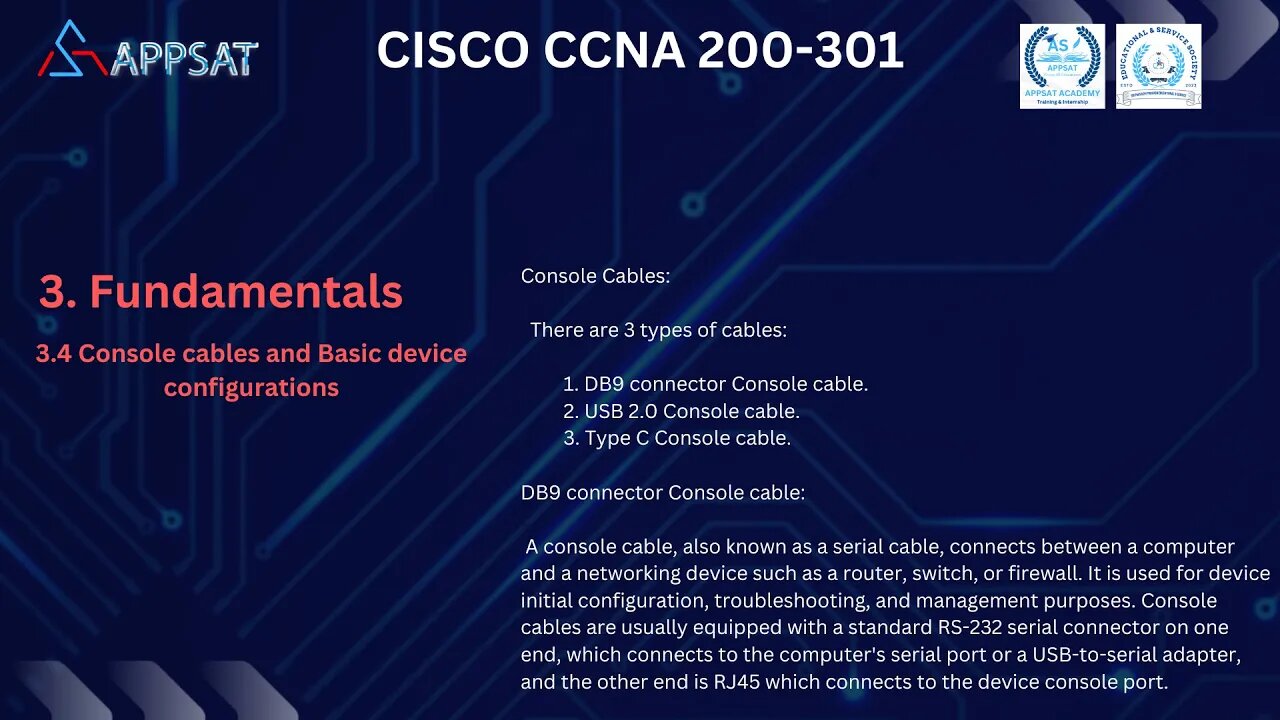 3 4 Console cables and Basic device configurations