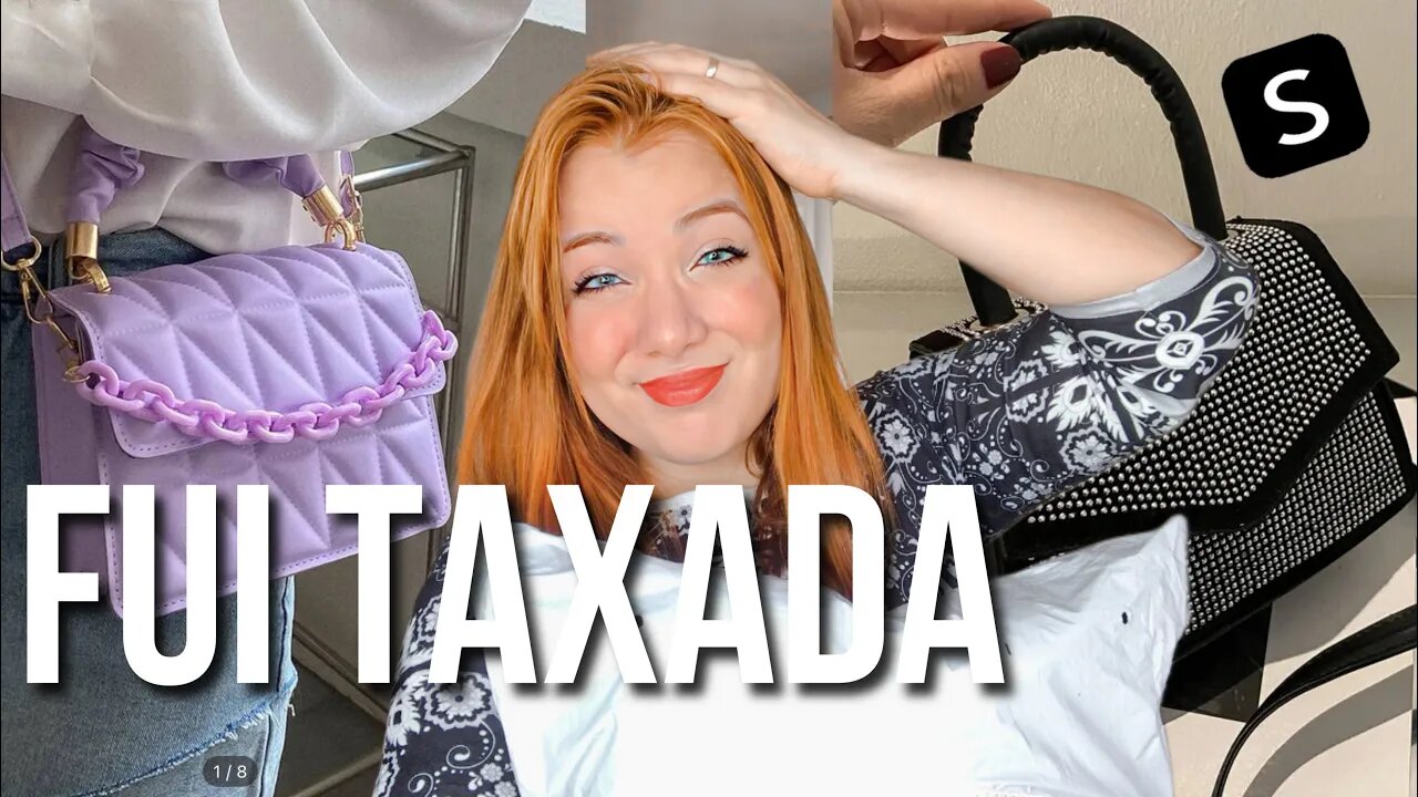 FUI TAXADA: abrindo comprinha da LIVE DA SHEIN que fui taxada *bolsas, acessórios, roupa de academia