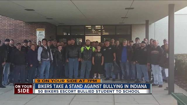 Bikers take a stand against bullying in Indiana