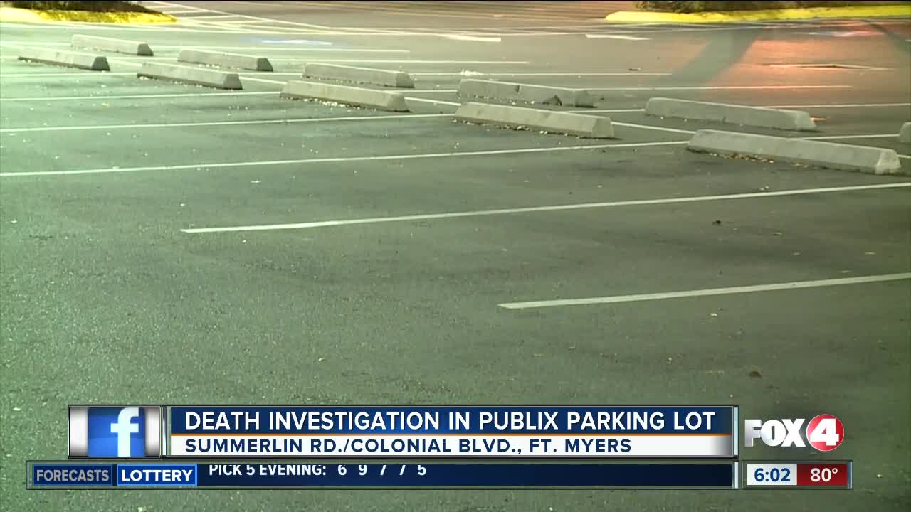 Death investigation outside a Publix