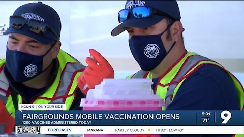 1200 doses administered at Pima County Fairgrounds COVID vaccination site