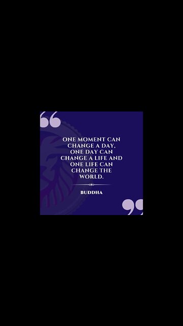 Everything can change , in a Split Second | Morning Motivation | Buddha