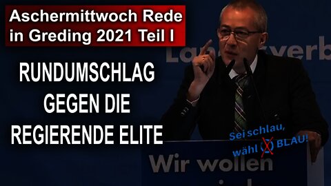 Aschermittwoch Rede in Greding 2021 Teil I, mit Hansjörg Müller AfD