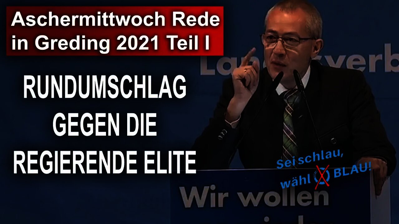 Aschermittwoch Rede in Greding 2021 Teil I, mit Hansjörg Müller AfD
