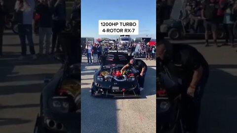 1200hp Turbo 4-rotor rx-7 #shorts #car