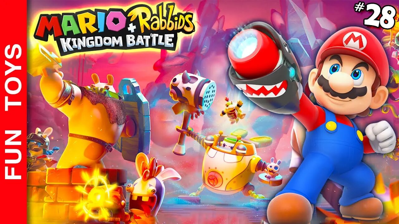 Mario + Rabbids Kingdom Battle #28 - Será que consigo fazer uma fase sem morrer??? Mundo 4! 🌋