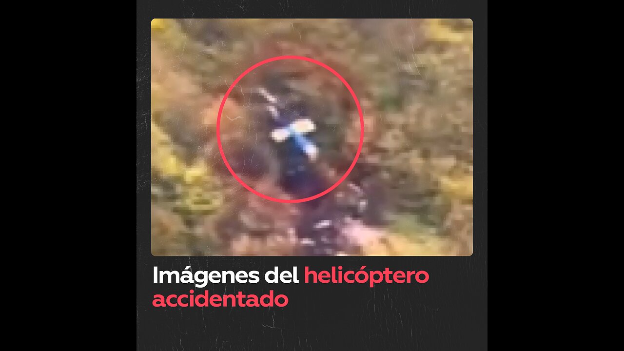 Así se veía el lugar donde se accidentó el helicóptero del presidente iraní