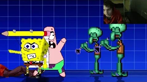 SpongeBob SquarePants Characters (SpongeBob, Squidward, And DoodleBob) VS Scarecrow In A Battle