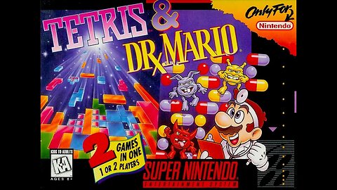 Tetris & Dr Mario LongPlay Snes side by side